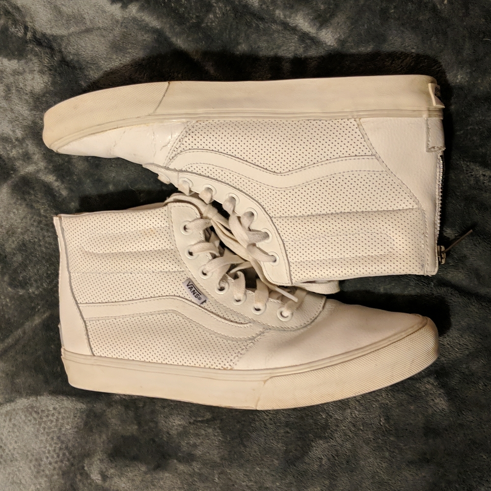 VANS Sk8-Hi White Leather